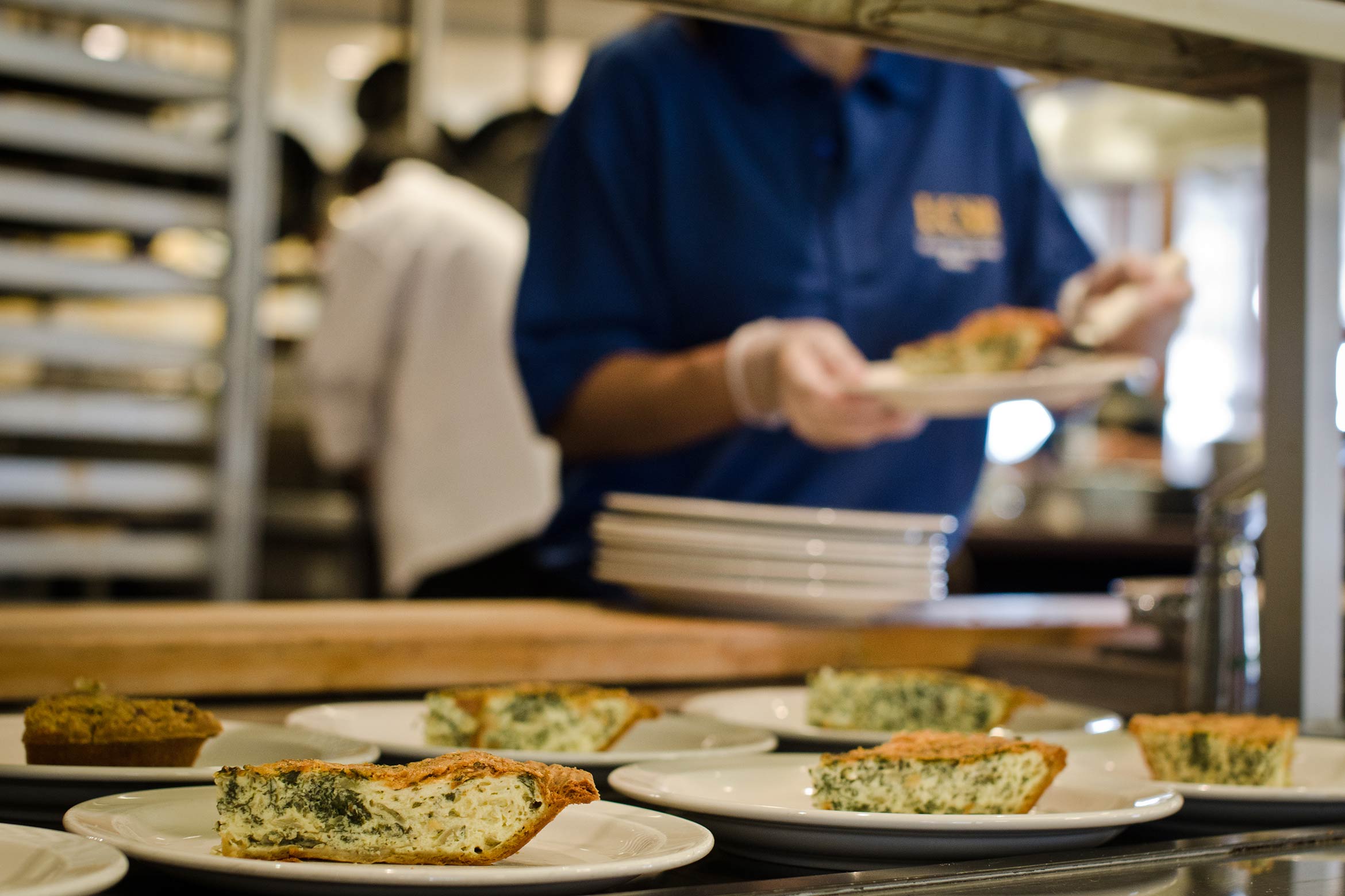 Variety of dishes at UCSB cafeteria